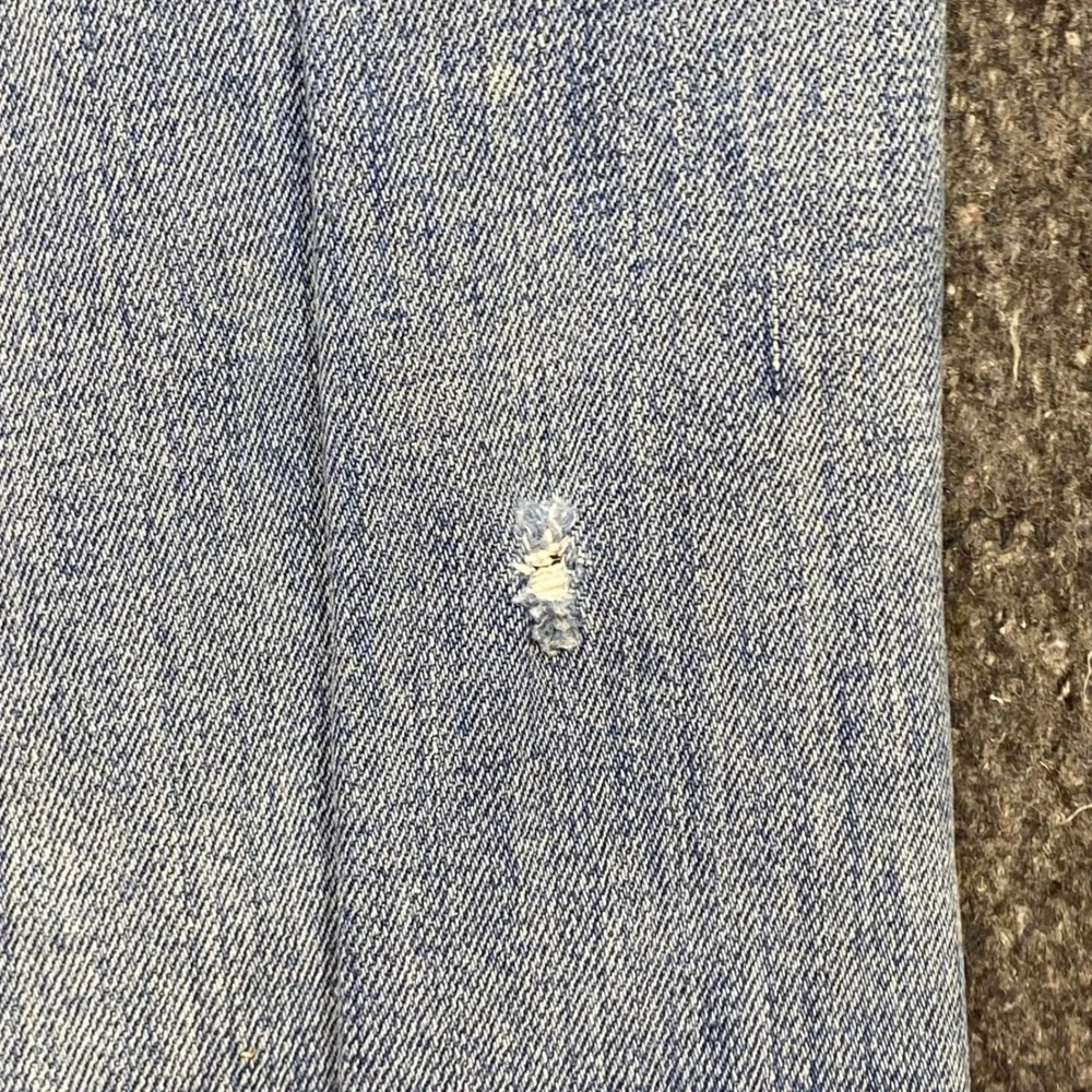 Levi Strauss Slim Straight Jeans Sz 34 Mens Blue Y2K Skater Side Seam Detail